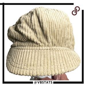 Eastern Accessories Women's Cotton Corduroy Newsboy Cap Hat Beige One‎ Size